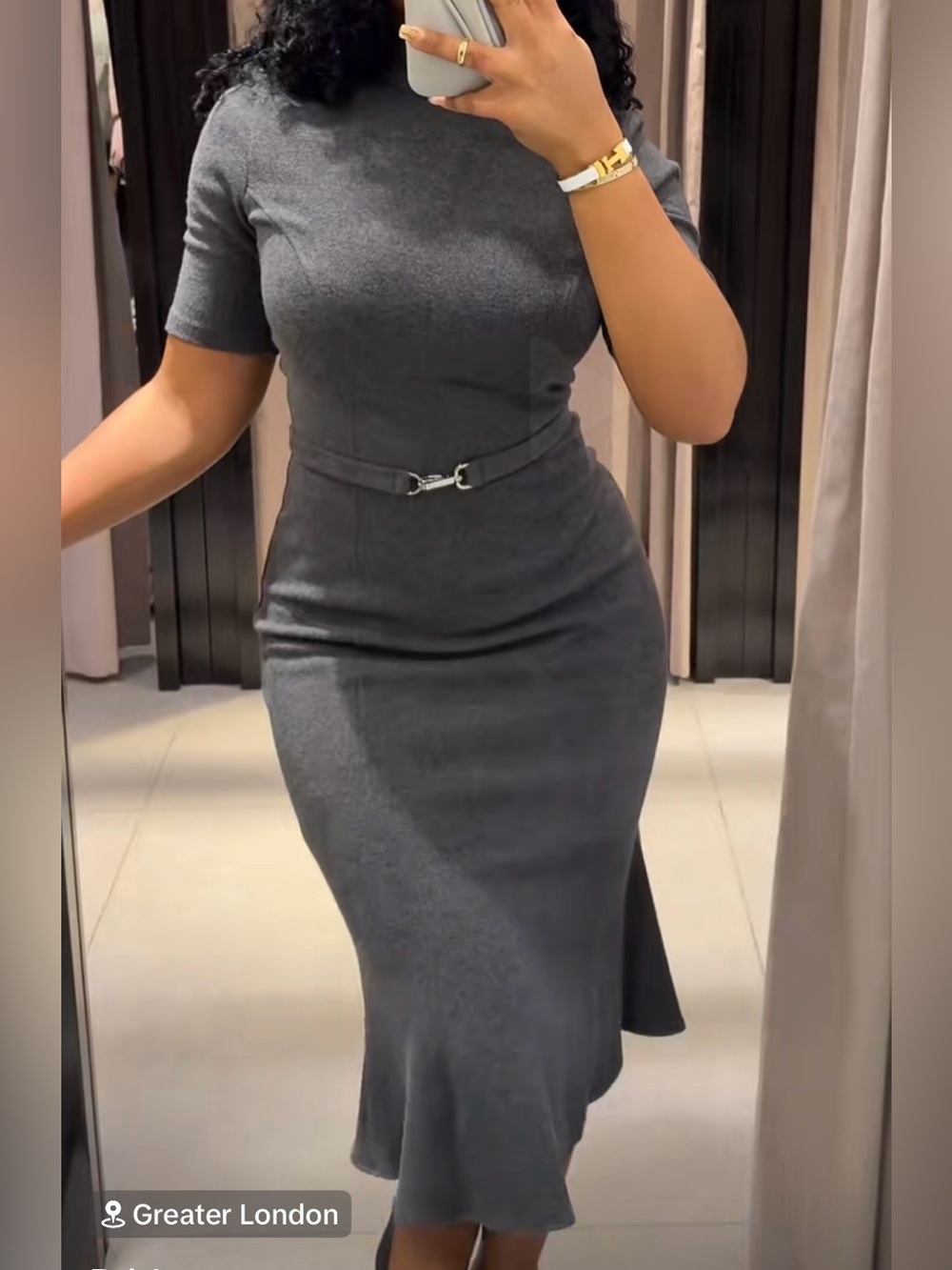 NWT‼️ ZARA SOFT BELTED DRESS